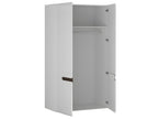 Zensova 2-Door Wardrobe, White Lacquered and Wood XTZU24299