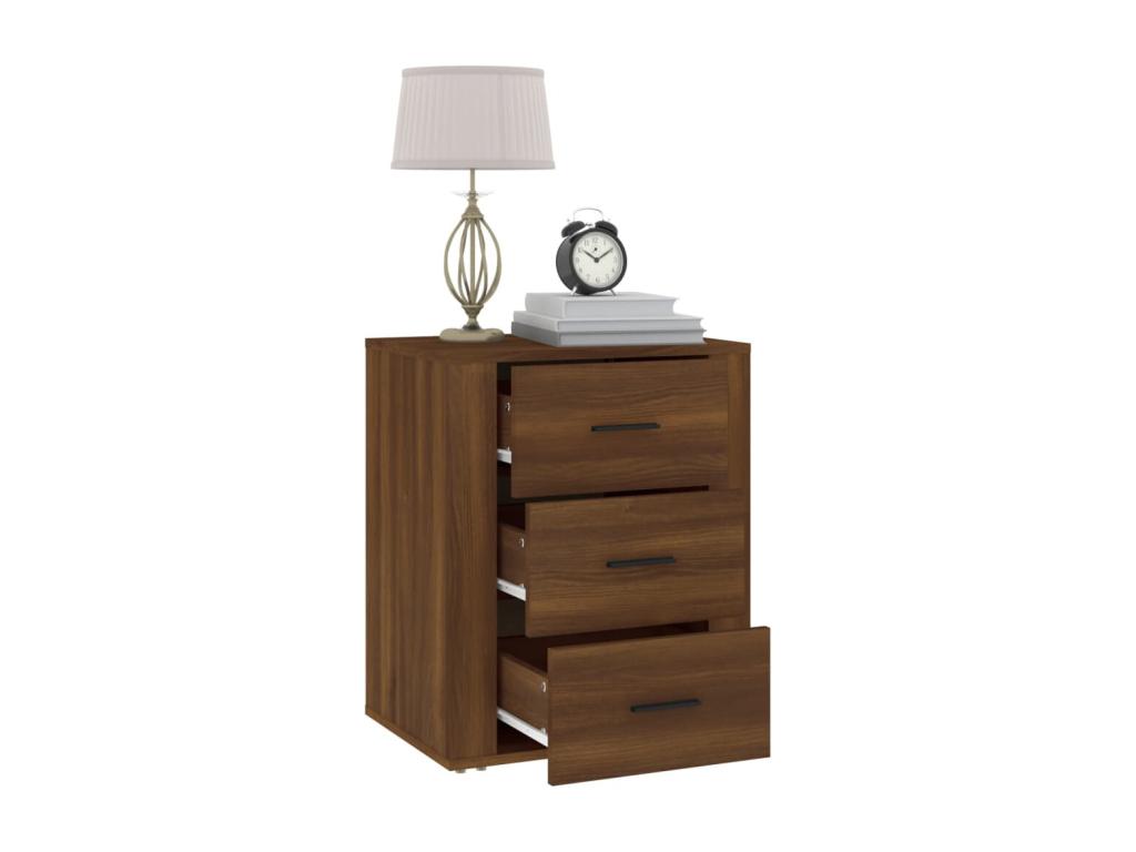 Bedside table, brown oak, 50x36x60 cm, Zensovaingénierie TAGP34242