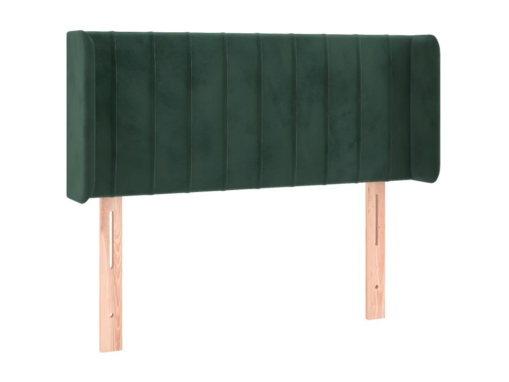 Dark Green LED Headboard 103x16x78/88 cm Velvet AQDP11919