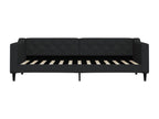 Daybed with black mattress 80x200 cm fabric RMIJ10711
