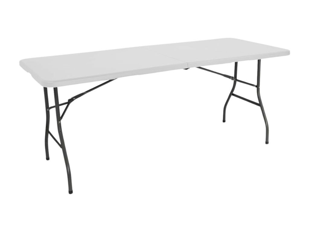 Pack of 2 Folding Tables 240cm Rectangular White Zensova Catering VQNI78610