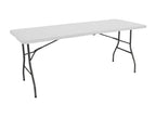Pack of 2 Folding Tables 240cm Rectangular White Zensova Catering VQNI78610