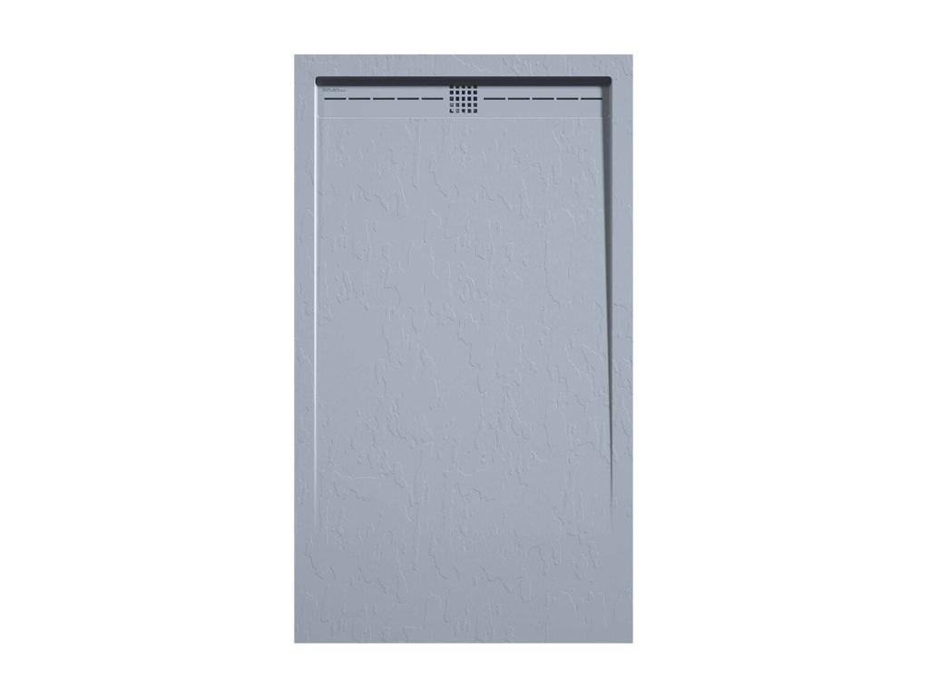 Zensova Grey Slate Finish Shower Tray with Colour Grid - 70x70 cm ZESS57454
