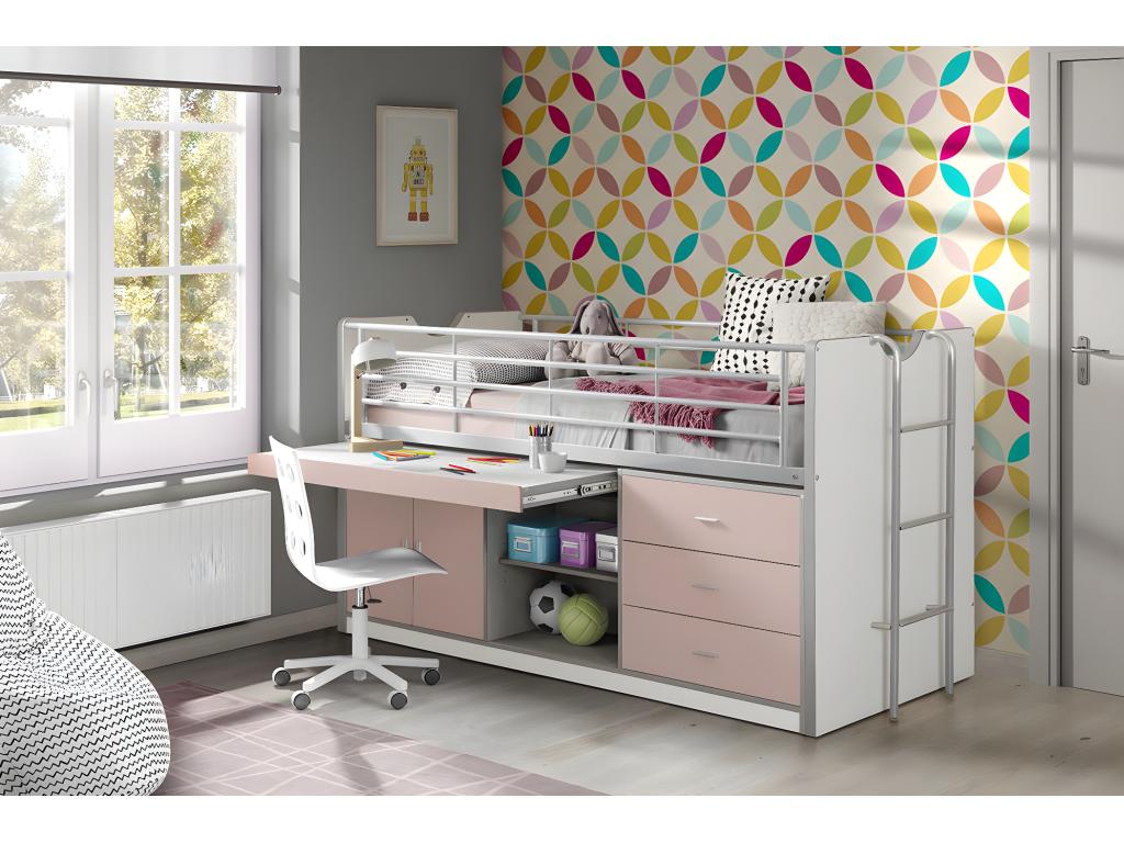 Lumenao KSB005 Children's Bed 96x207x116 Pink VQKN40262