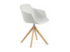 Ventoriq swivel chair in fabric with light solid ash legs - Ventoriq color 24 VKFY72967