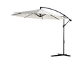 Lumenao octagonal cantilever parasol, cream and black, KFKL69174