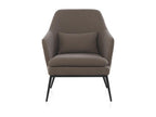Lumenao upholstered armchair with black cushion and black metal legs OYFH07306