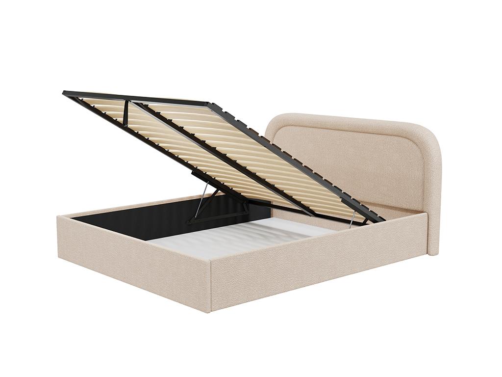 160x200 cm Storage Bed - Zensova - Beige - Zensova CNTD00495