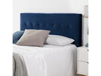 Lumenao Upholstered Headboard 160x100 cm Blue Velvet Wooden Legs XJVV53987