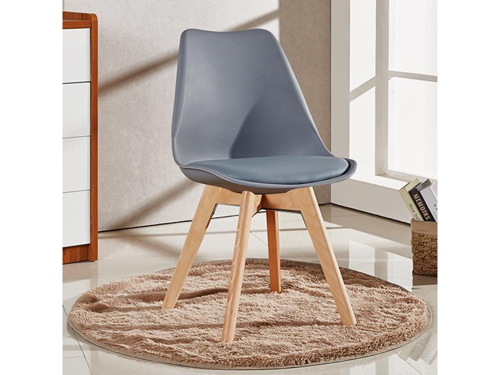 Lumenao - Scandinavian Chair - Padded Seat - Grey OFLM63424
