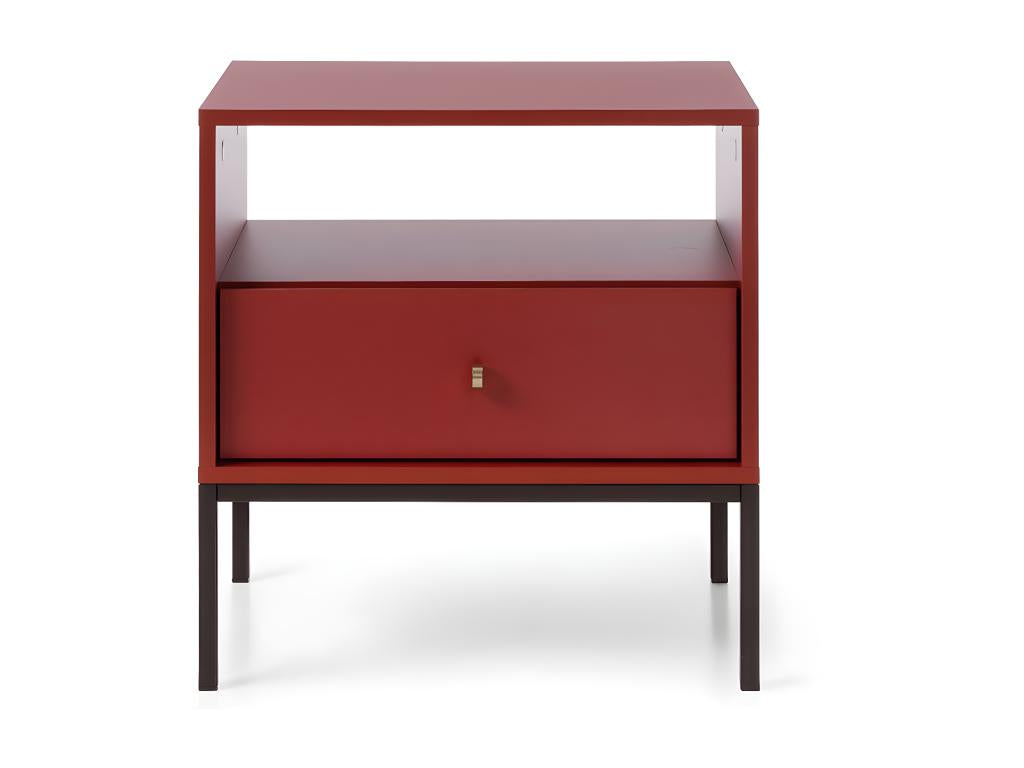 Zensova NS54 1D Bedside Table 54x39x56 Red VKRE72349