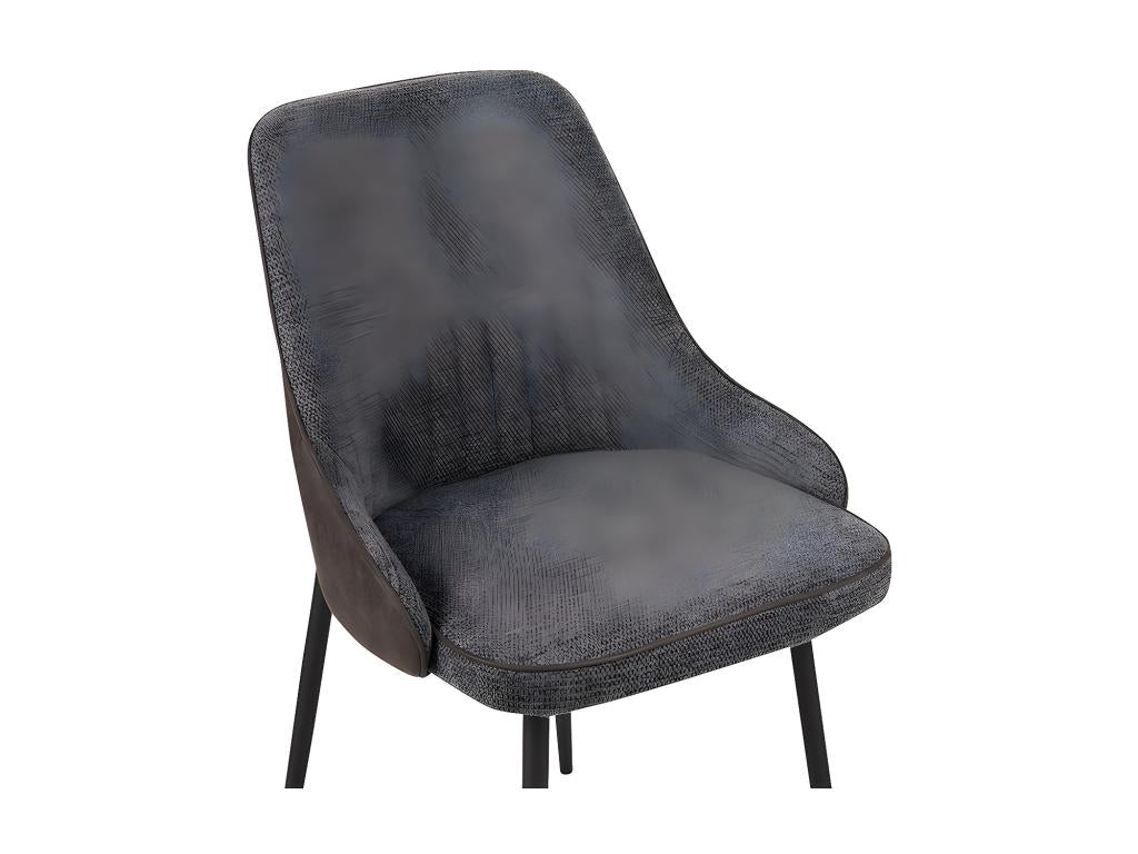 Two-tone grey/anthracite chair with metal legs, Zensova OJWN37018