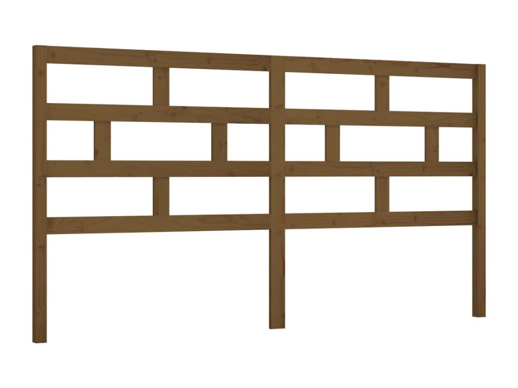 Honey brown headboard 206x4x100 cm Solid pine wood IFHO44974