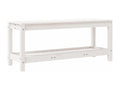 White garden bench 108x35x45 solid pine wood SMKB75764