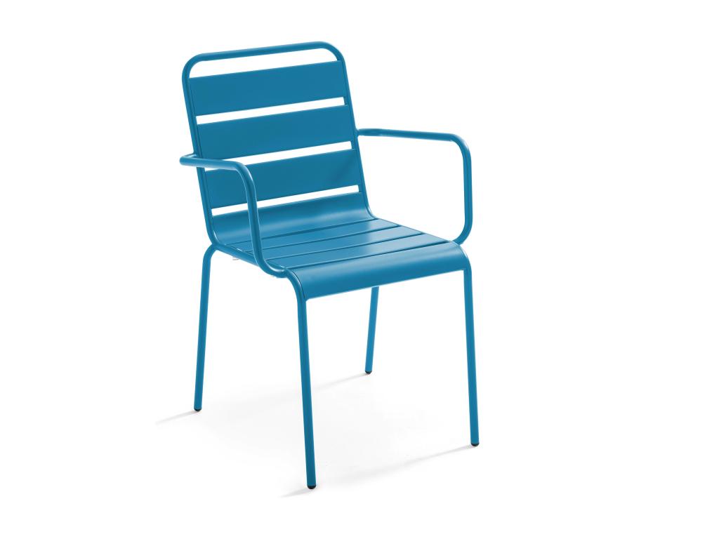 Zensova HQMZ87993 Blue Metal Garden Chair