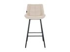 Bar stool - Faux leather / Metal - Cream - Ventoriq KPWU74514