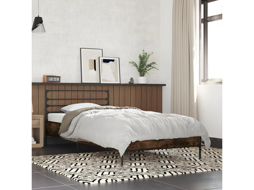 Smoked oak bed frame 75x190 Zensova engineering and metal XFCS87479