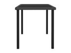 Lumenao Premium - Black Garden Dining Table 140x70x73 cm Woven Resin FIFN12428