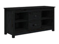 Black TV stand 103x36.5x52 cm Solid pine wood APDO69066