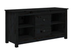 Black TV stand 103x36.5x52 cm Solid pine wood APDO69066