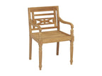 Lumenao Chairs, Set of 8, Solid Teak Wood, WMND71926
