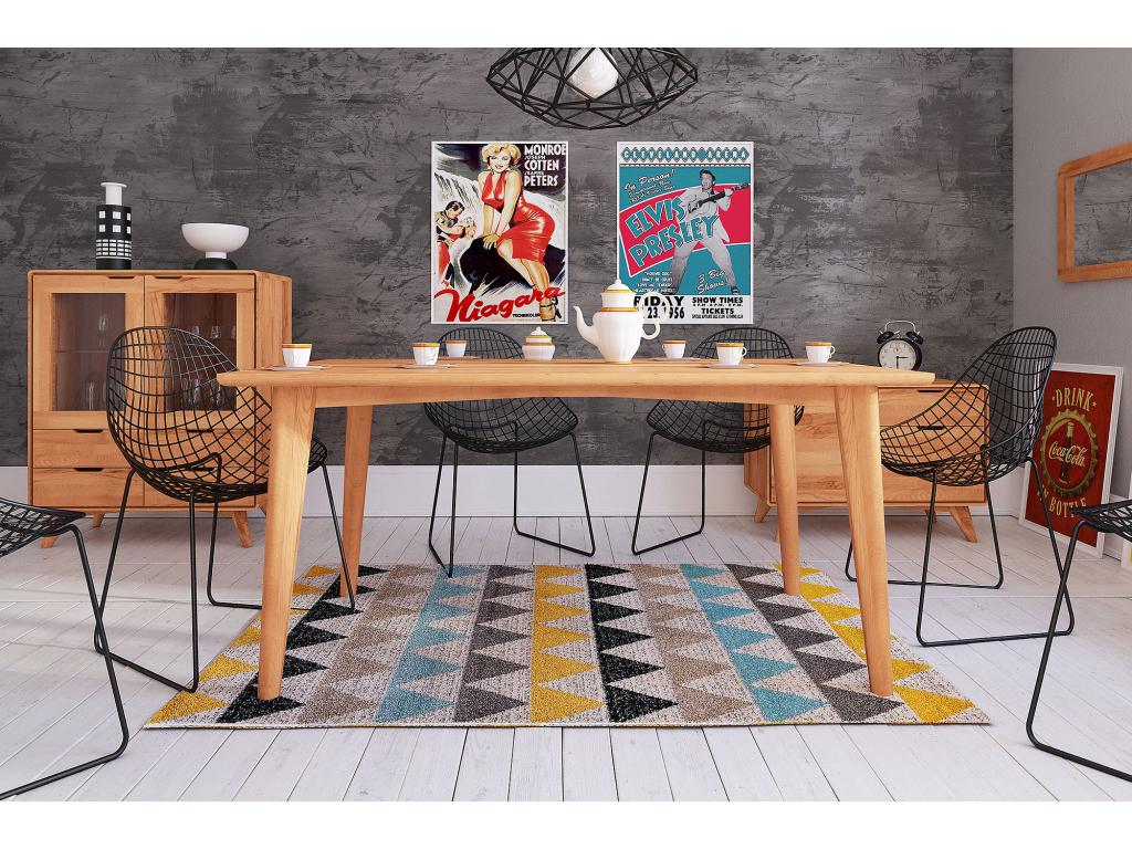 Lumenao - Table in natural oiled beech heartwood 90x150 MTTO05840