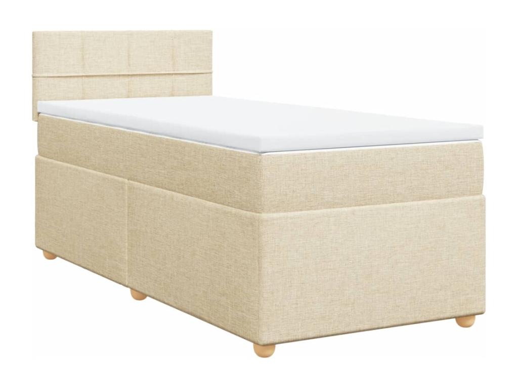 Zensova bed with mattress, Cream, 90x200 cm, Zensova QWVA04885