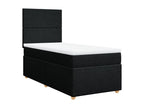 Ventoriq bed base with black mattress 90x200 cm fabric SPBU14028