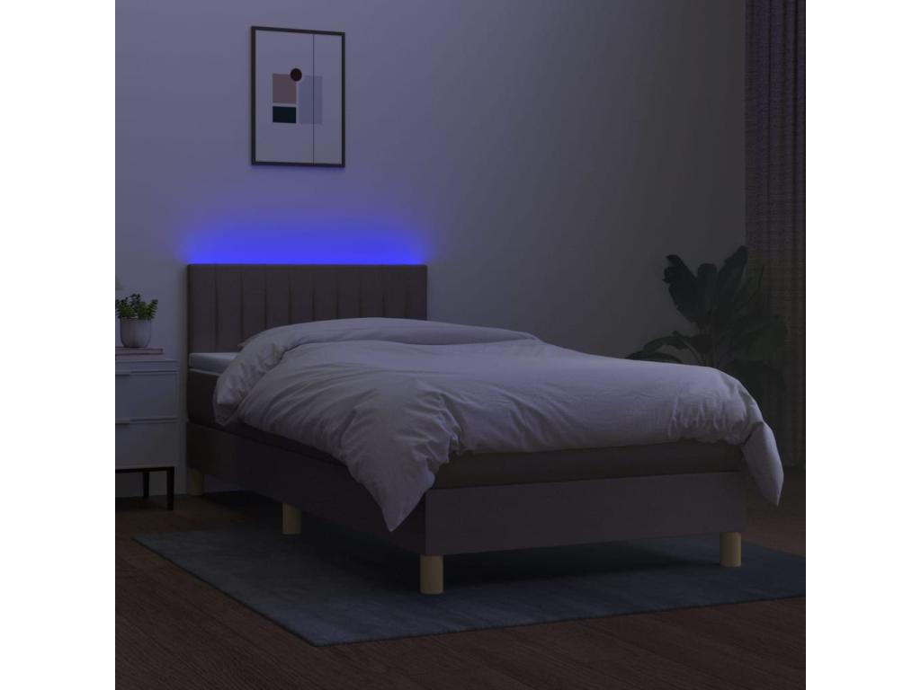 Zensova bed with LED mattress, 80x200 cm, Zensova RNWV54845