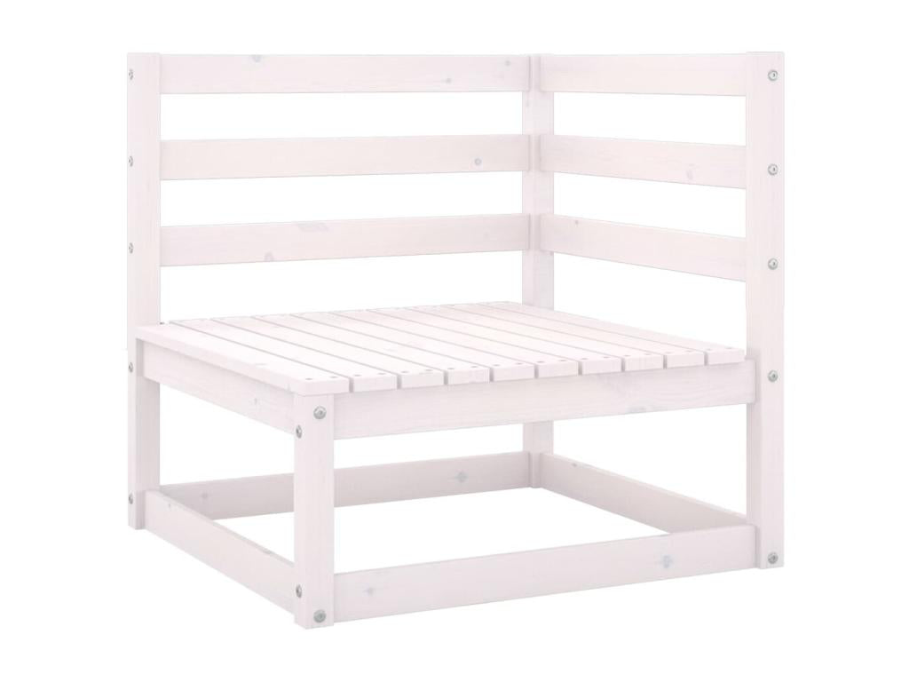 White wooden garden furniture set, 70x70x67 cm, 02 0018180 PMAT36968