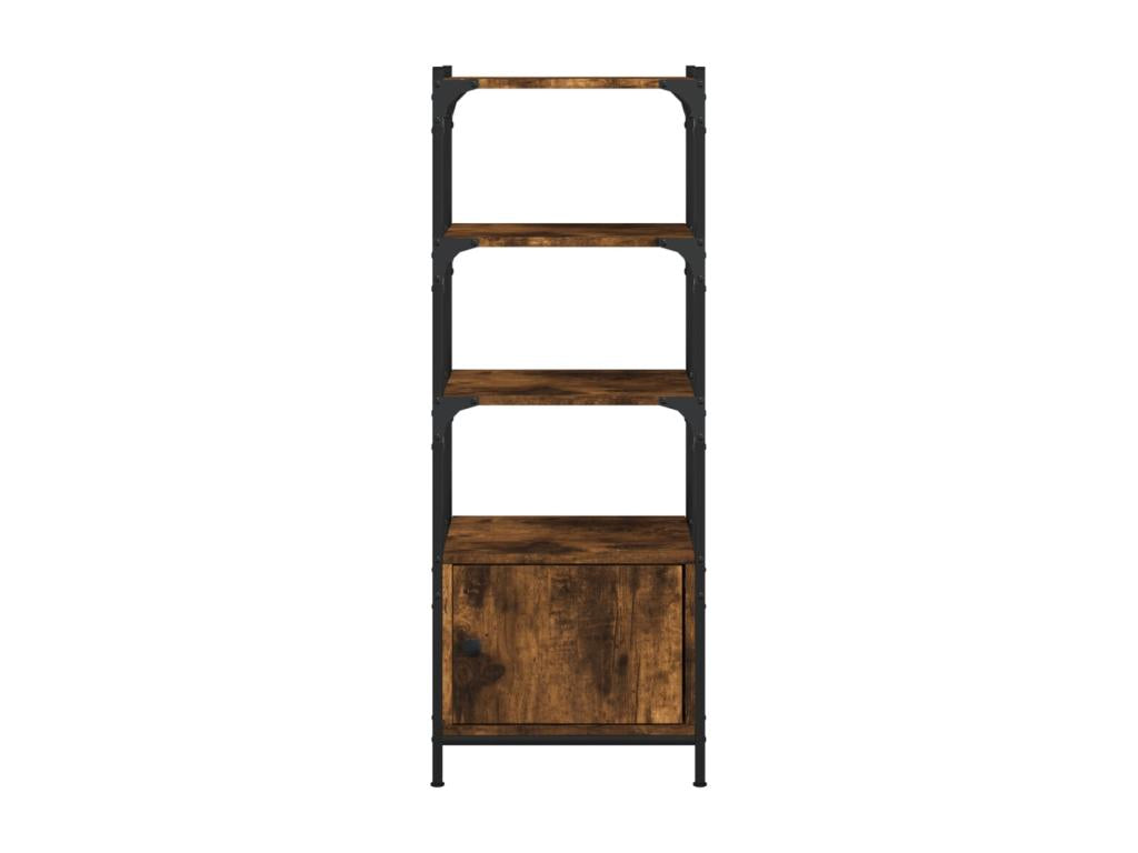 3-tier bookcase in smoked oak, 41x30x109.5 cm, TXUX98186