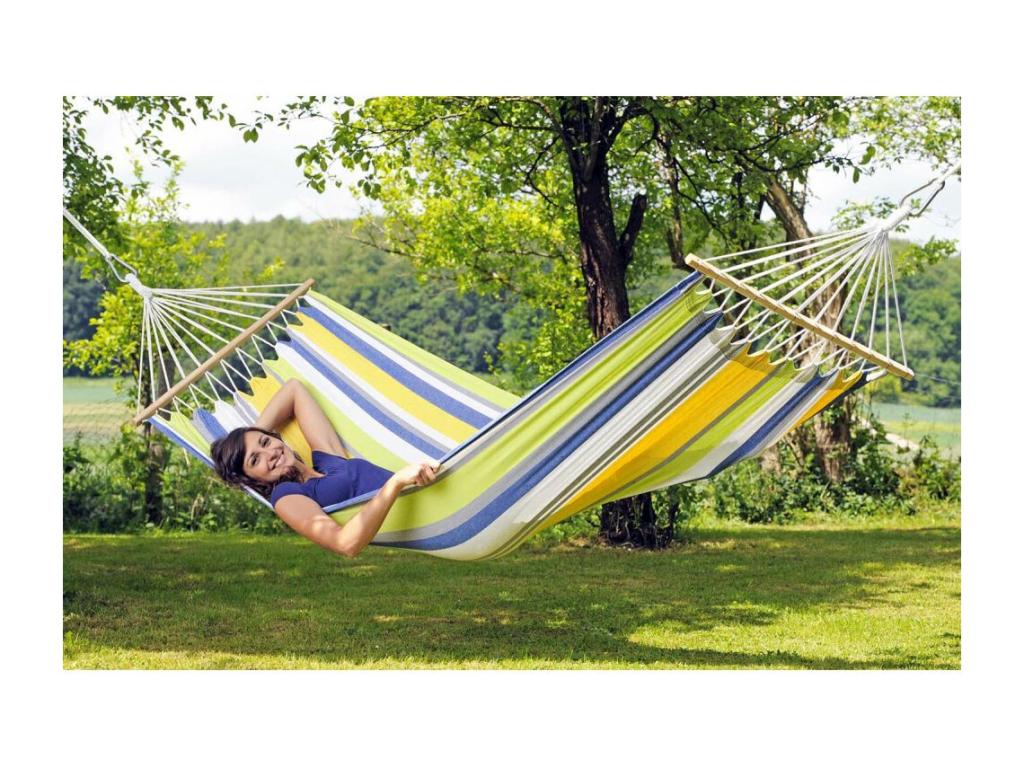 Lumenao RGQQ97206 Cotton and Polyester Hammock with Storage Bag