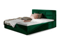 Zensova modern tufted velvet bed - Spinach Green - 200x200 - Storage version PJHW46123