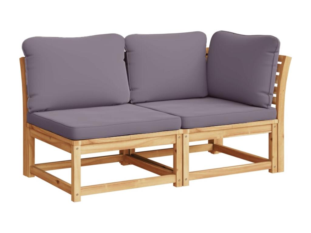 Zensova KCFJ03633 2-piece garden furniture set with solid wood cushions
