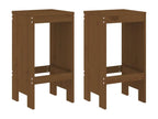 3-piece garden bar set, honey brown, solid pine wood, NCQS62179