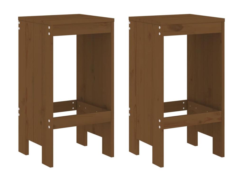 3-piece garden bar set, honey brown, solid pine wood, NCQS62179