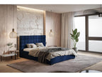 Zensova Noris 160x200 Adult Bed with Storage - Double Bed, Upholstered Bed with Headboard - Velvet Blue Zensova 09 BSOG72310