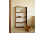 Pine wood shelf with 3 brown shelves, 80.2x144.1cm - Lumenao LQXK87367
