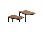 Set of 2 Nesting Side Tables, 64cm, Natural Finish, DZSI88507