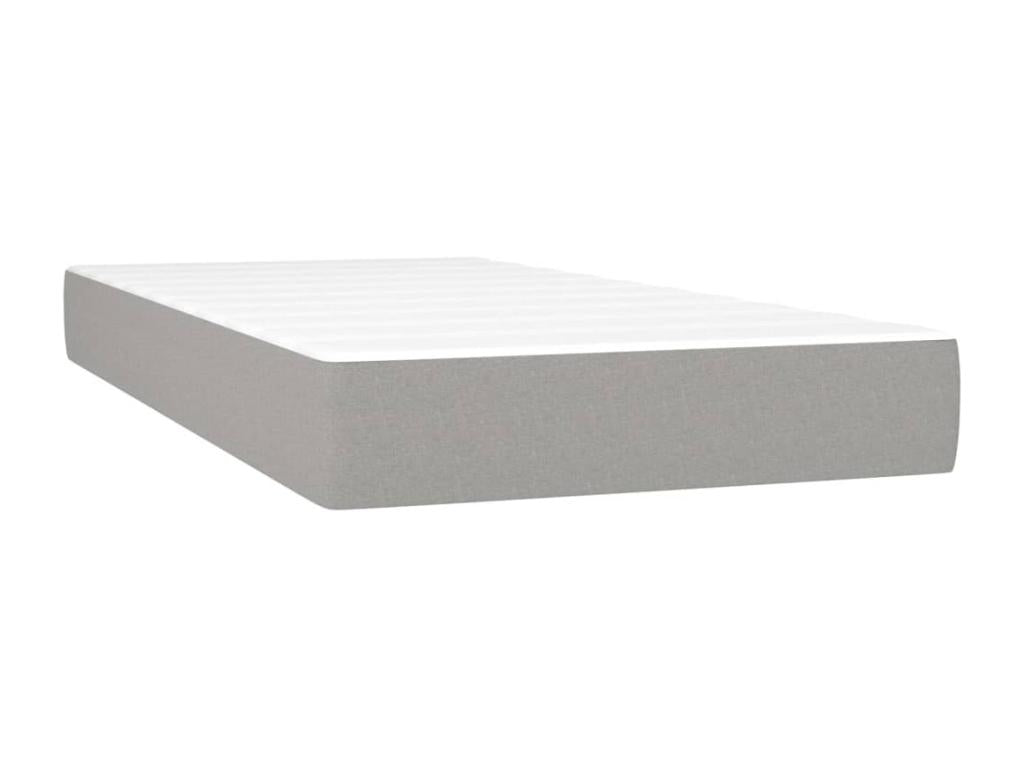 Zensova upholstered bed with light grey mattress 100x200cm Zensova MPWD96596