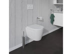 Lumenao compact rimless wall-hung toilet with soft-close seat APXD02046