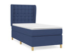 Zensova upholstered bed with mattress, blue, 90x190 cm, Zensova CVPJ21850