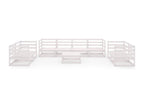 White wooden garden furniture set, 70x70x67 cm, 02 0018180 PMAT36968
