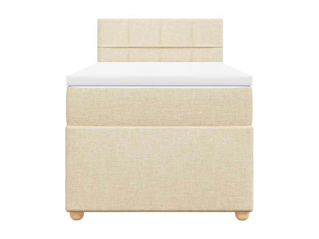 Zensova bed with mattress, Cream, 90x200 cm, Zensova QWVA04885