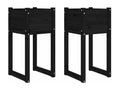 Zensova 2-piece planter set, 40x40x81 cm, solid pine wood, IJDG57601