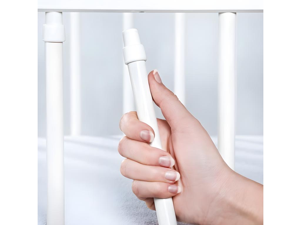 Zensova 120x60cm White Baby Cot with Removable Bars RJZE17973