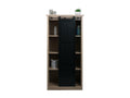 Zensova-K75 Cabinet - Highboard Chest of Drawers - Sliding Door, 8 Storage Compartments - Industrial Wood and Metal Look, 163x76x38cm QSNM60113
