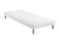 White upholstered bed base 13 cm Moon - Lumenao 80x210 QAQV53438