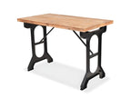 Dining table with solid fir wood top, 122x65x82 cm, CBJK21799