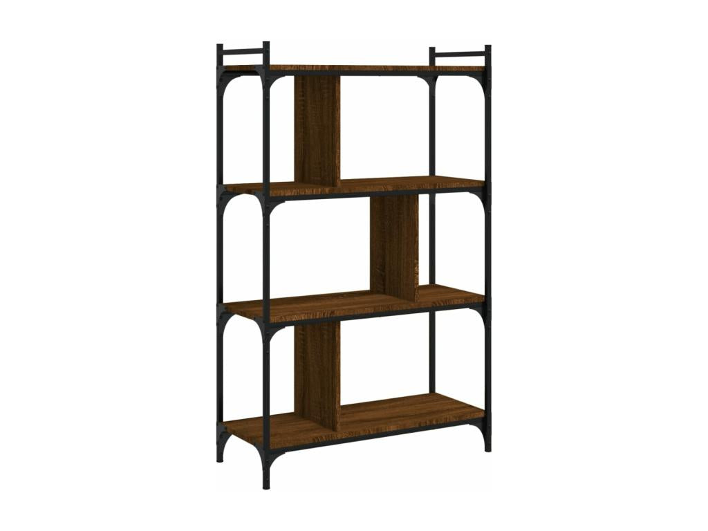 4-tier bookcase, brown oak, 76x32x123 cm, Zensovaingénierie WMBN45831